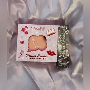 New Colourpop heart highlighter and lipstick